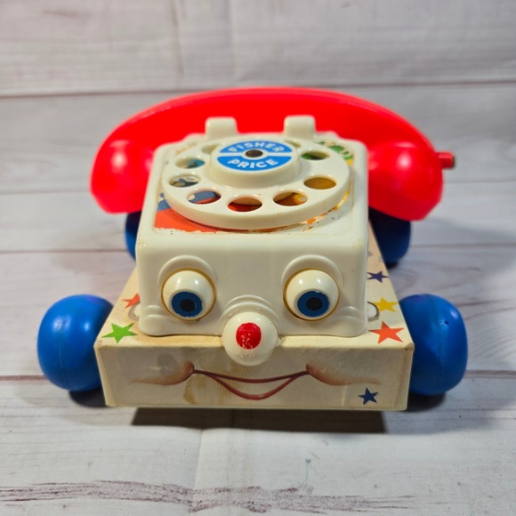 Fisher Price Chatter Telephone Pull Toy Vintage Classic‎ Toy Phone - Picture 1 of 12